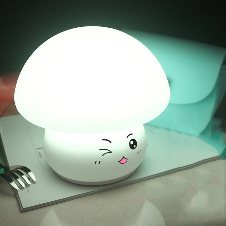 Silicone Colorful Mushroom Night Light Bedside Sleeping Table Lamp