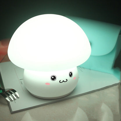 Silicone Colorful Mushroom Night Light Bedside Sleeping Table Lamp