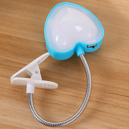 Mini Love Heart Clip LED Book Light Lamps Reading Book Desk Lamp Keyboard Light Eyes-Protect Energy Save Night Lights