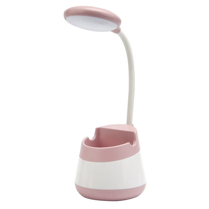 USB Charging LED Desk Light Eye Protection Lamp with Pen Holder and Phone Holder