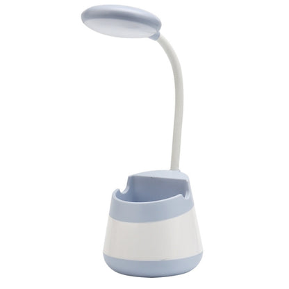 USB Charging LED Desk Light Eye Protection Lamp with Pen Holder and Phone Holder