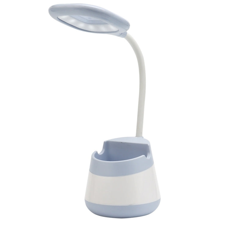 USB Charging LED Desk Light Eye Protection Lamp with Pen Holder and Phone Holder