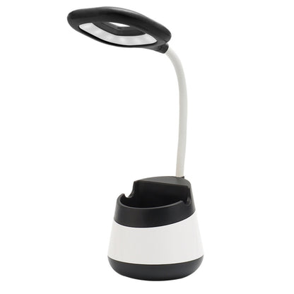 USB Charging LED Desk Light Eye Protection Lamp with Pen Holder and Phone Holder