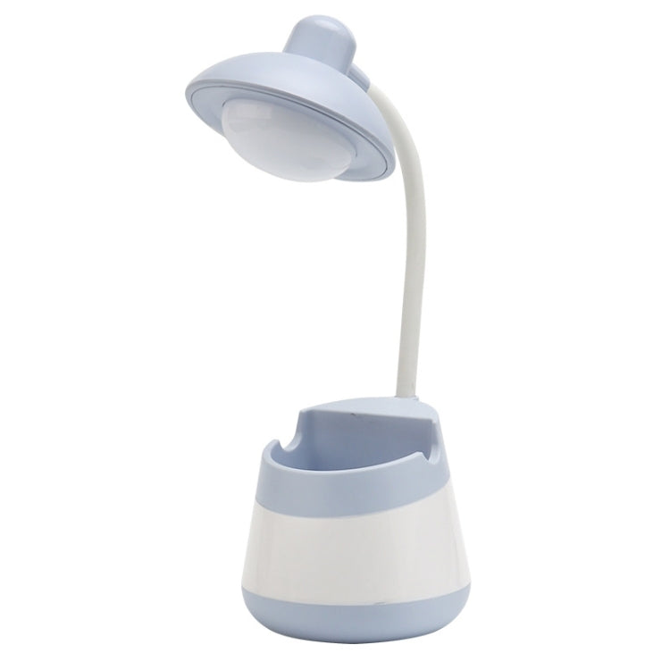 USB Charging LED Desk Light Eye Protection Lamp with Pen Holder and Phone Holder