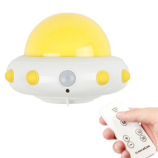 UFO Remote Control USB Charging Night Light Bedside Smart Sensor LED Atmosphere Light