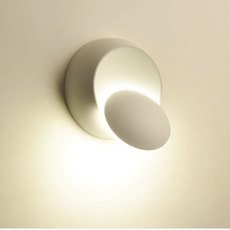 LED Wall Lamp 360 Degree Rotation Adjustable Bedside Light White Black Creative Wall Lamp Black Modern Aisle Round Lamp