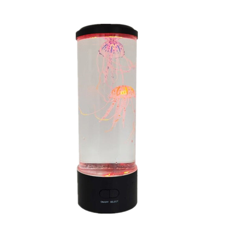 Cylindrical LED Simulation Jellyfish Light USB Powered Colorful Jellyfish Atmosphere Light