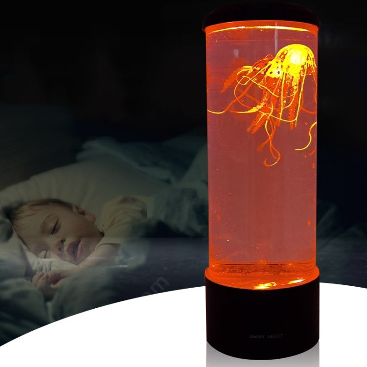 Cylindrical LED Simulation Jellyfish Light USB Powered Colorful Jellyfish Atmosphere Light