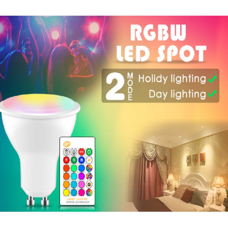 GU10 8W AC85-265V  Dimmable LED Spotlight Remote Control  Holiday Decoration Home Lighting