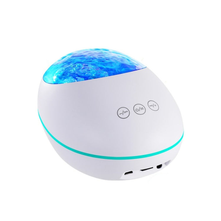 HMT-01  Remote Control Lucky Stone Ocean Projection Light LED Colorful Atmosphere Night Light USB Multifunctional Bluetooth Speaker