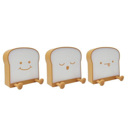 F-L-01 Toast Bread Night Light With Mobile Phone Holder Children Bedroom Timing Sleep Light