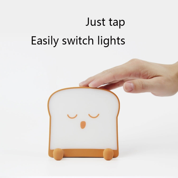 F-L-01 Toast Bread Night Light With Mobile Phone Holder Children Bedroom Timing Sleep Light