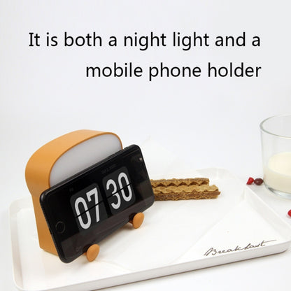 F-L-01 Toast Bread Night Light With Mobile Phone Holder Children Bedroom Timing Sleep Light