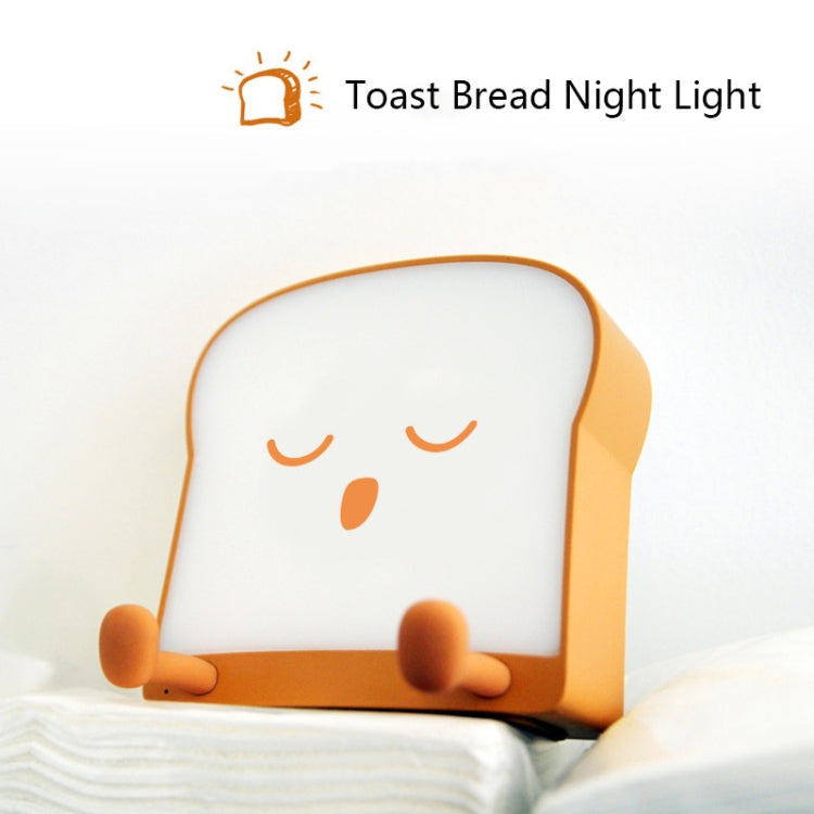 F-L-01 Toast Bread Night Light With Mobile Phone Holder Children Bedroom Timing Sleep Light