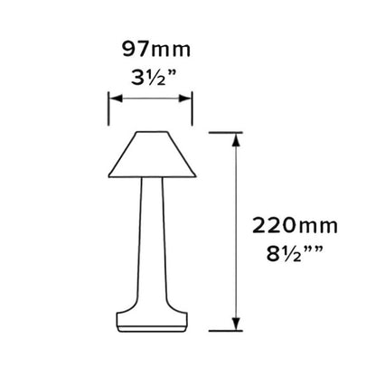 JB-TD001 LED Touch Table Lamp Cafe Restaurant Decoration Night Light