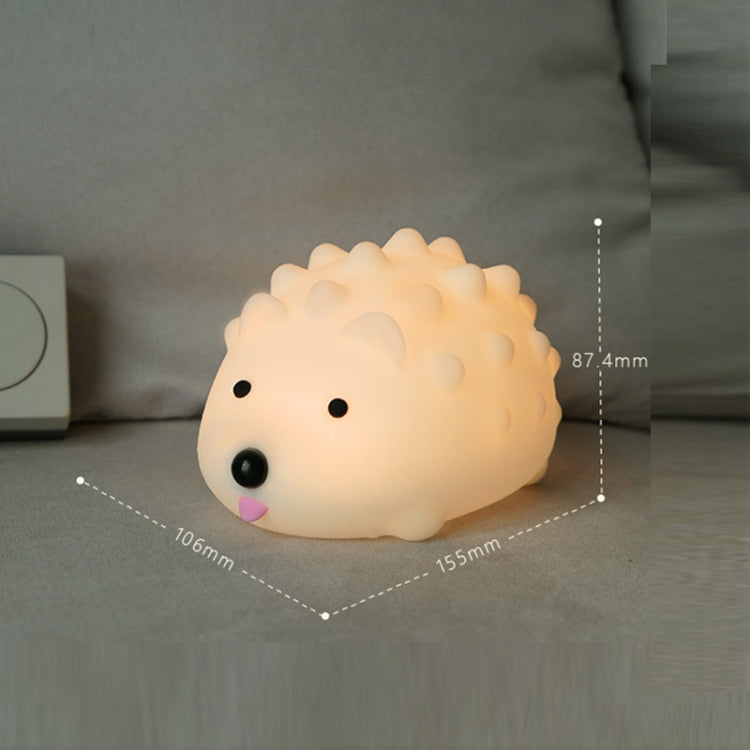 ZD-27 Cute Hedgehog Night Light Timer Dimming USB Bedside Lamp, Style: