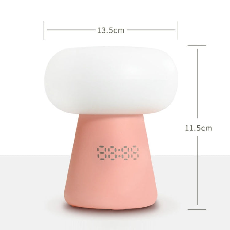 XYD-055 Cloud Mushroom USB Clock Night Light Sleep Timer Remote Control Bedside Lamp