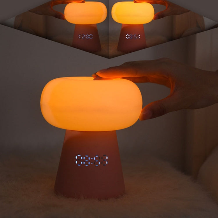 XYD-055 Cloud Mushroom USB Clock Night Light Sleep Timer Remote Control Bedside Lamp