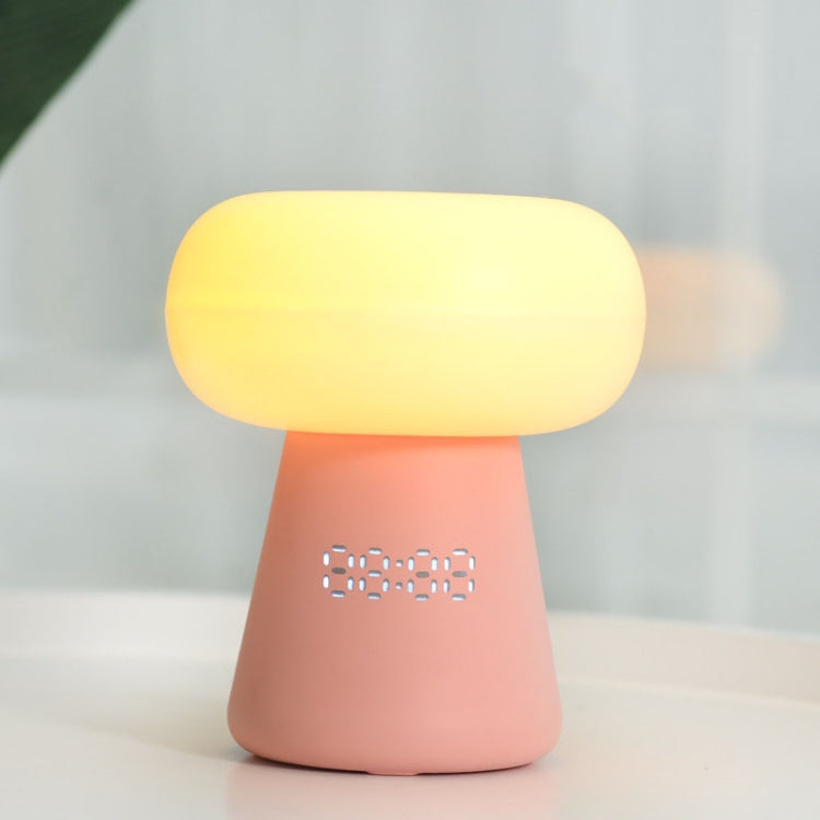 XYD-055 Cloud Mushroom USB Clock Night Light Sleep Timer Remote Control Bedside Lamp