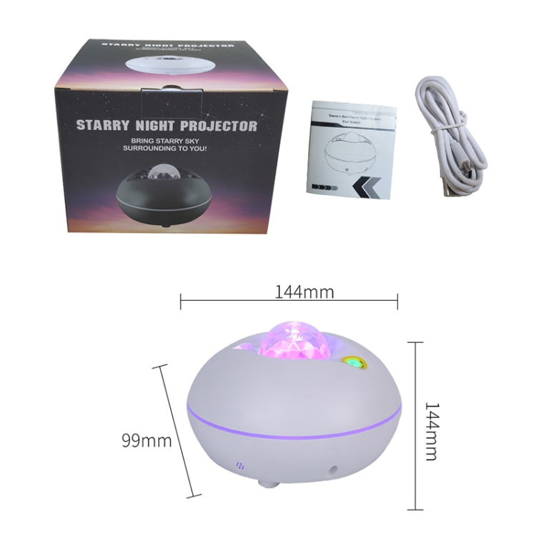 SC526 LED Starry Remote Control  Water Pattern Projection Lamp Graffiti Smart Starry Sky Light Wireless Night Light