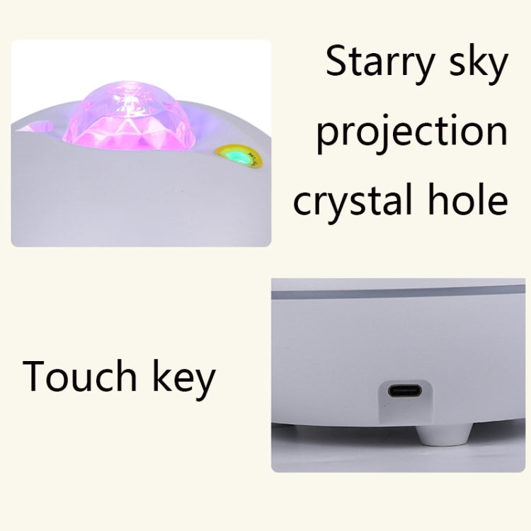 SC526 LED Starry Remote Control  Water Pattern Projection Lamp Graffiti Smart Starry Sky Light Wireless Night Light