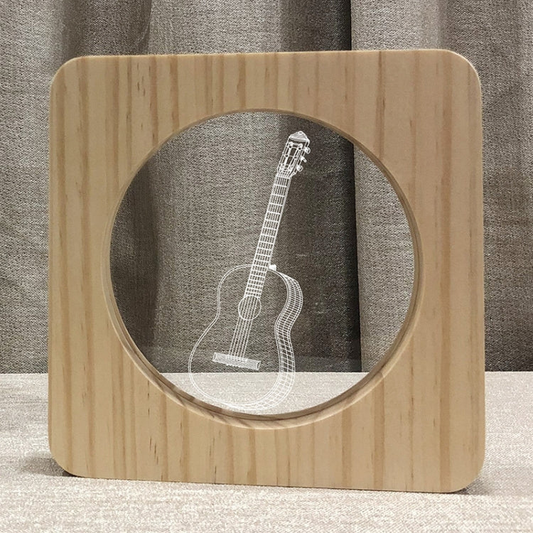 FS-A3272W Guitar Musical Instrument Solid Wood Frame Night Light