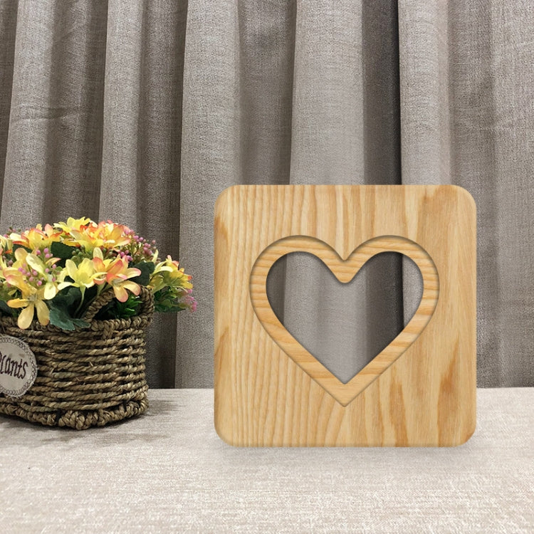 FS-T2158W Romantic Valentine Birthday Gift Wooden Night Light Home Decoration Decoration