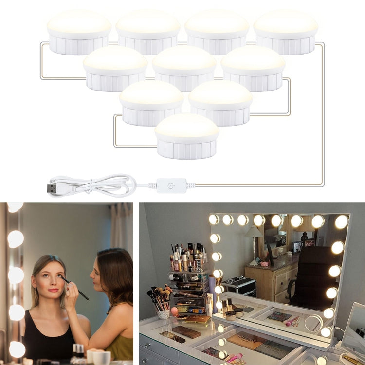 Mirror Front Light Dimmable Makeup Mirror USB Touch Control Light