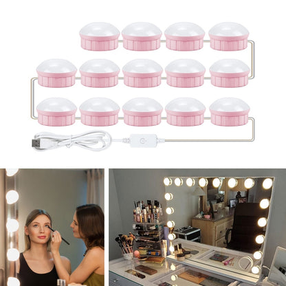 Mirror Front Light Dimmable Makeup Mirror USB Touch Control Light