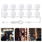 LED Mirror Front Lamp USB Adjustable Brightness Makeup Fill Light Bulbs