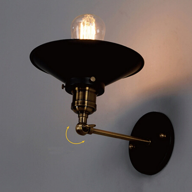 Antique Pure Copper Single-head Wall lamp Living Room Vintage Fashion Bar Lamp without Bulbs