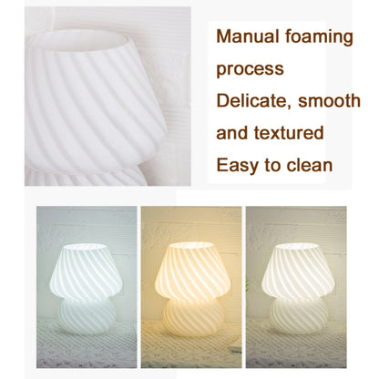 PJ-104 5W Mushroom Glass Bedroom Bedside Table Decoration Table Lamp, CN Plug, Specification：