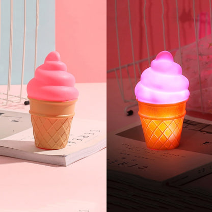 3 PCS Cartoon Ice Cream Night Light Children Room LED Light