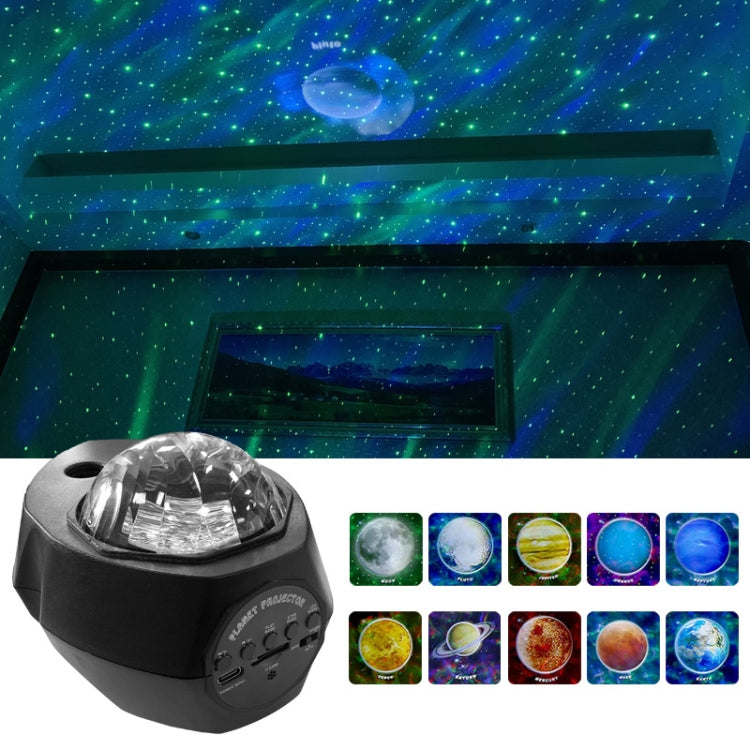 Planetary LED Aurora Bluetooth Projection Lights Remote Music Laser Lamp