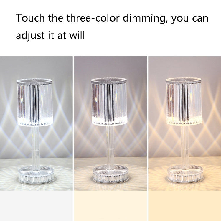 USB Charging Touch Diamond Crystal Table Lamp