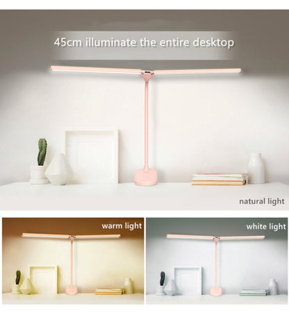 TD5 Double Lamp Head USB Desktop Clip Table Lamp,Style: