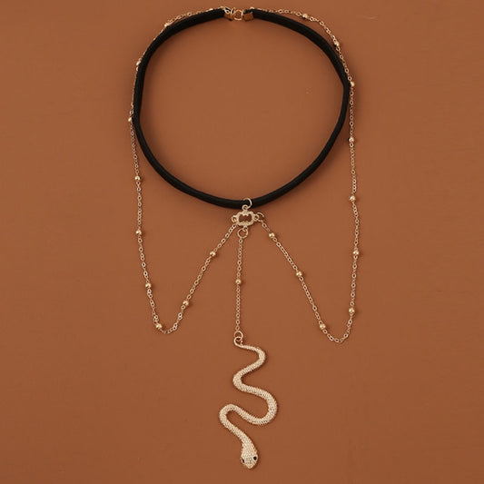 BT192-1 Elastic Snake Long Anklet Body Chain Accessories