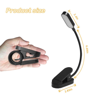 9 LEDs Mini Clip Desk Lamp USB Charging Student Eye Protection Reading Lamp