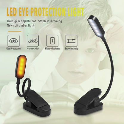 9 LEDs Mini Clip Desk Lamp USB Charging Student Eye Protection Reading Lamp