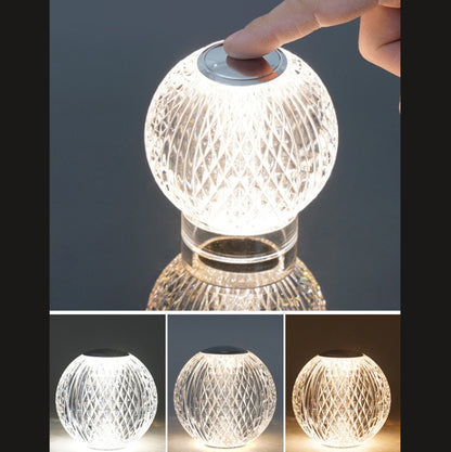 Crystal Ball Small Table Lamp USB Acrylic Night Light