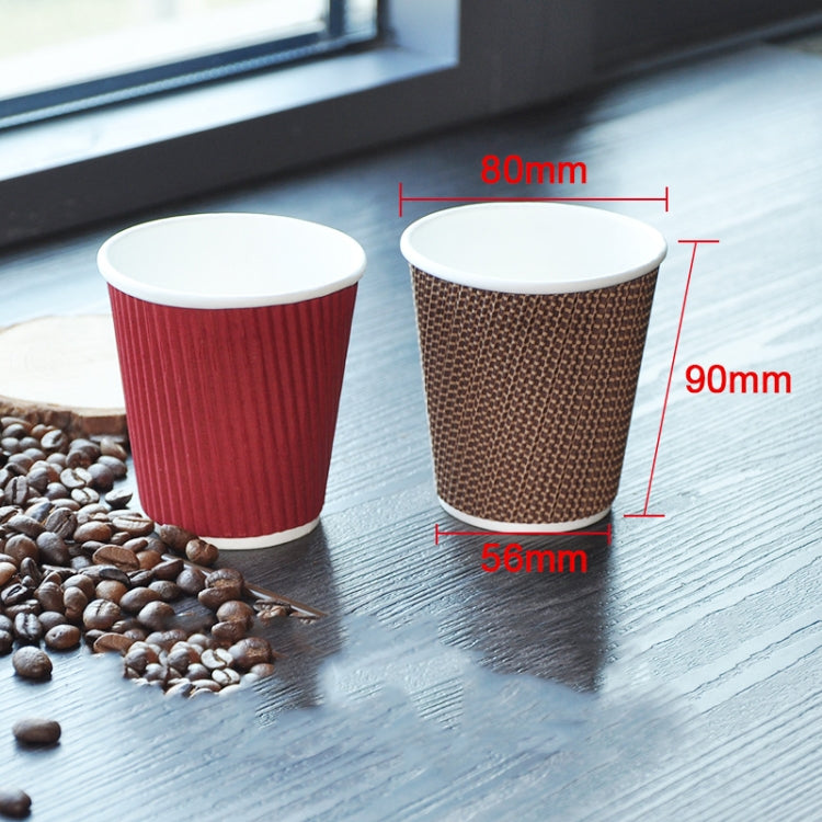 Disposable Thickened Anti-scalding Corrugated Coffee Cup