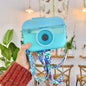 Camera Plastic Cup Children Straw Juice Cup Travel Leisure Water Cup