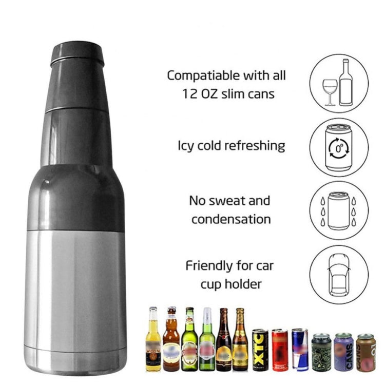 12oz 304 Stainless Steel Vacuum Insulated Thermal Cups For Can Beer Cooler