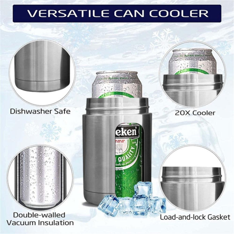 12oz 304 Stainless Steel Vacuum Insulated Thermal Cups For Can Beer Cooler