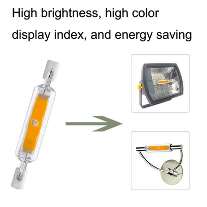 R7S LED COB Dimmer Glass Lamp Double-end Horizontal Plug-in Light