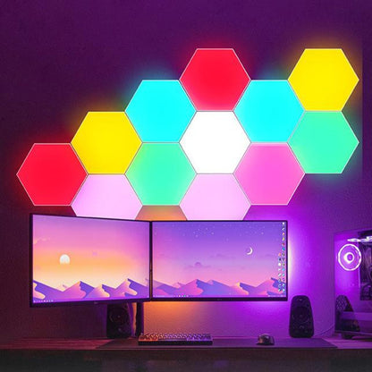 LED Quantum Honeycomb Night Light RGB Atmosphere Decorative Light, Style: