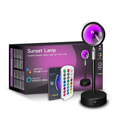 Sunset Background Remote Control RGB Floor Ambient Projection Light