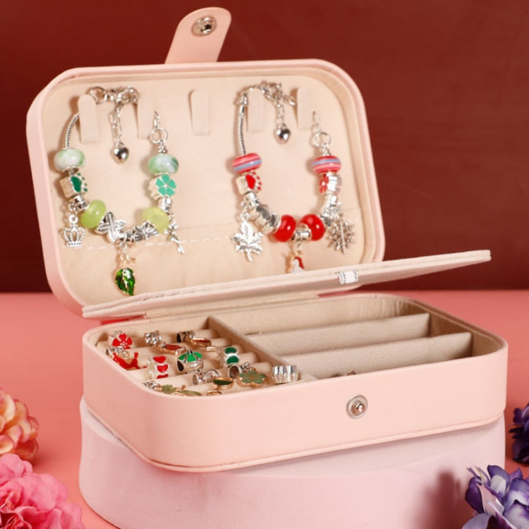 Children DIY Beaded Bracelet Double Layer Jewelry Box Set, 132pcs/sets Pink+Color, 132pcs/sets Pink+Purple, 132pcs/sets Pink+Blue, 132pcs/sets Pink+Red, 132pcs/sets Pink+Green, 132pcs/sets Color+Purple, 132pcs/sets Color+Blue, 132pcs/sets Color+Red