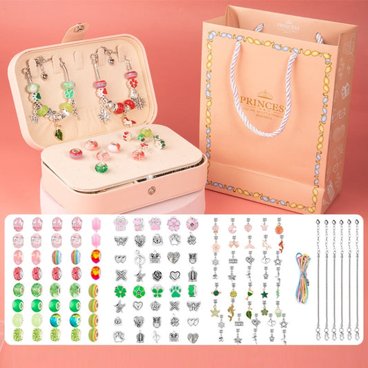 Children DIY Beaded Bracelet Double Layer Jewelry Box Set