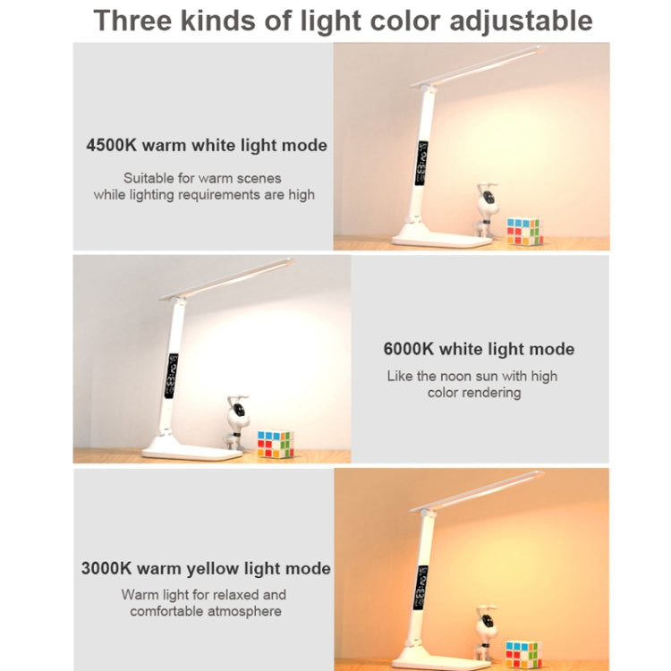 LED Intelligent Digital Display Foldable Desk Lamp, Style: